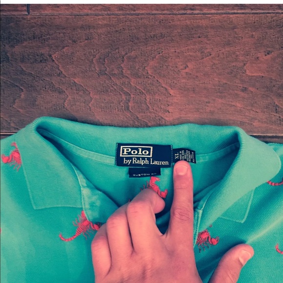 Men’s Polo Ralph Lauren Large Custom Fit Polo - Picture 2 of 2